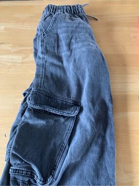 Zara grey Drawstring Waist Cargo Pants